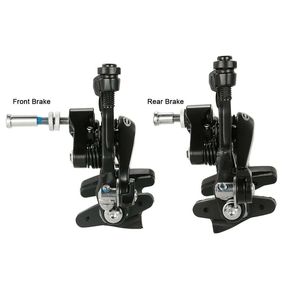 1 Set Racing Road Dual Pivot Bike Bicycle Aluminum Side Pull Caliper Brake Front Brake   Rear Brake