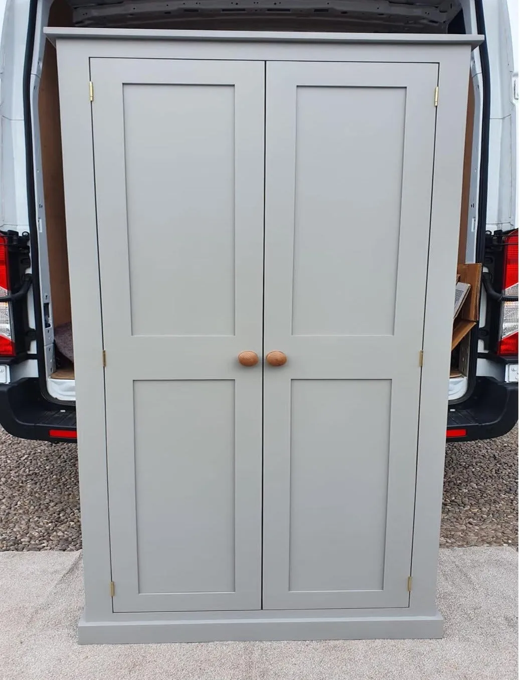 **150 cm Medium Height 2 door Hallway, Utility, Cloak Room Storage Cupboard with Hooks and Shelves (35 cm deep) SIZE VARIATIONS