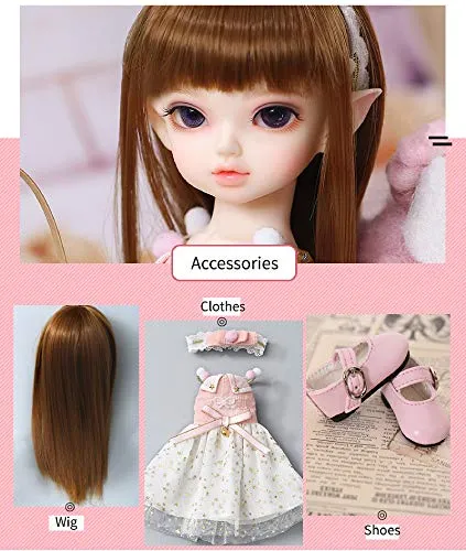 1/6 BJD Elven Ears Girl Dolls10inch 26cm Ball Jointed Dolls Girls Toy Gift