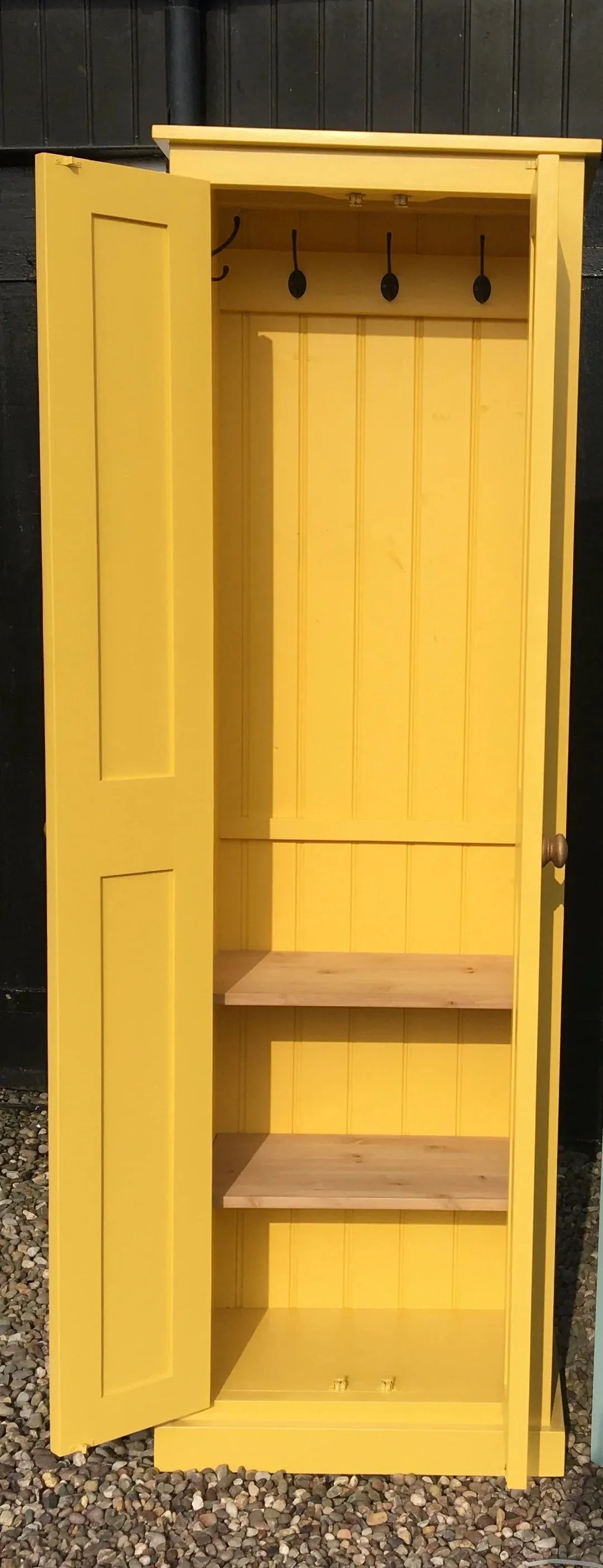 **2 Door Hallway, Utility, Cloak Room Storage Cupboard with Hooks and Shelves (40 cm deep) ALL  SIZE VARIATIONS