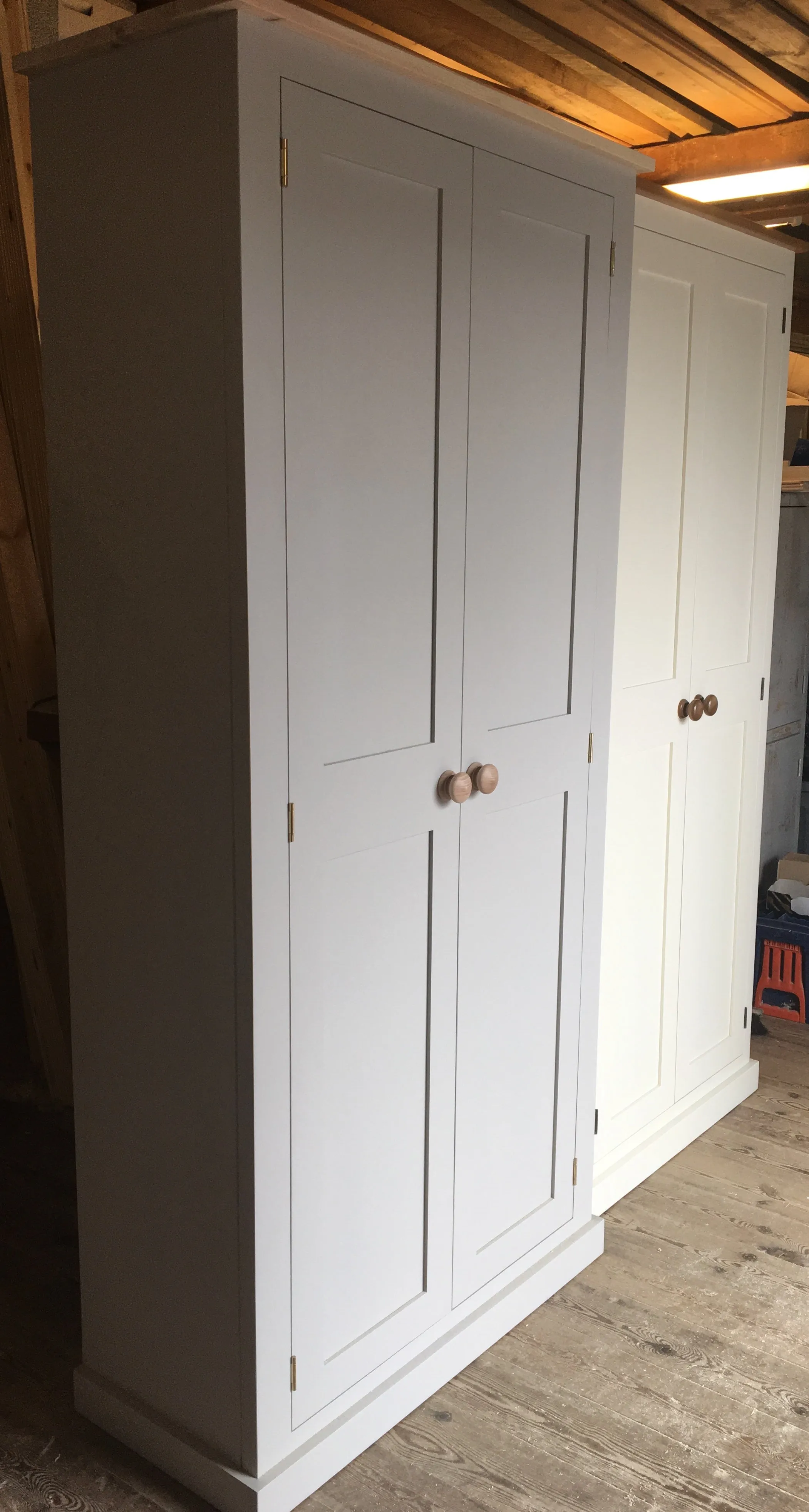 **2 Door Hallway, Utility, Cloak Room Storage Cupboard with Hooks and Shelves (40 cm deep) ALL  SIZE VARIATIONS