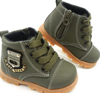 2016 autumn children sport shoes boys chaussure baby girls short boots for kids sneakers child Ankle casual martin shoes