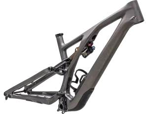 2023 Specialized S-Works Stumpjumper EVO Frameset - Satin / Gloss Black Pearl / Brushed Black Chrome