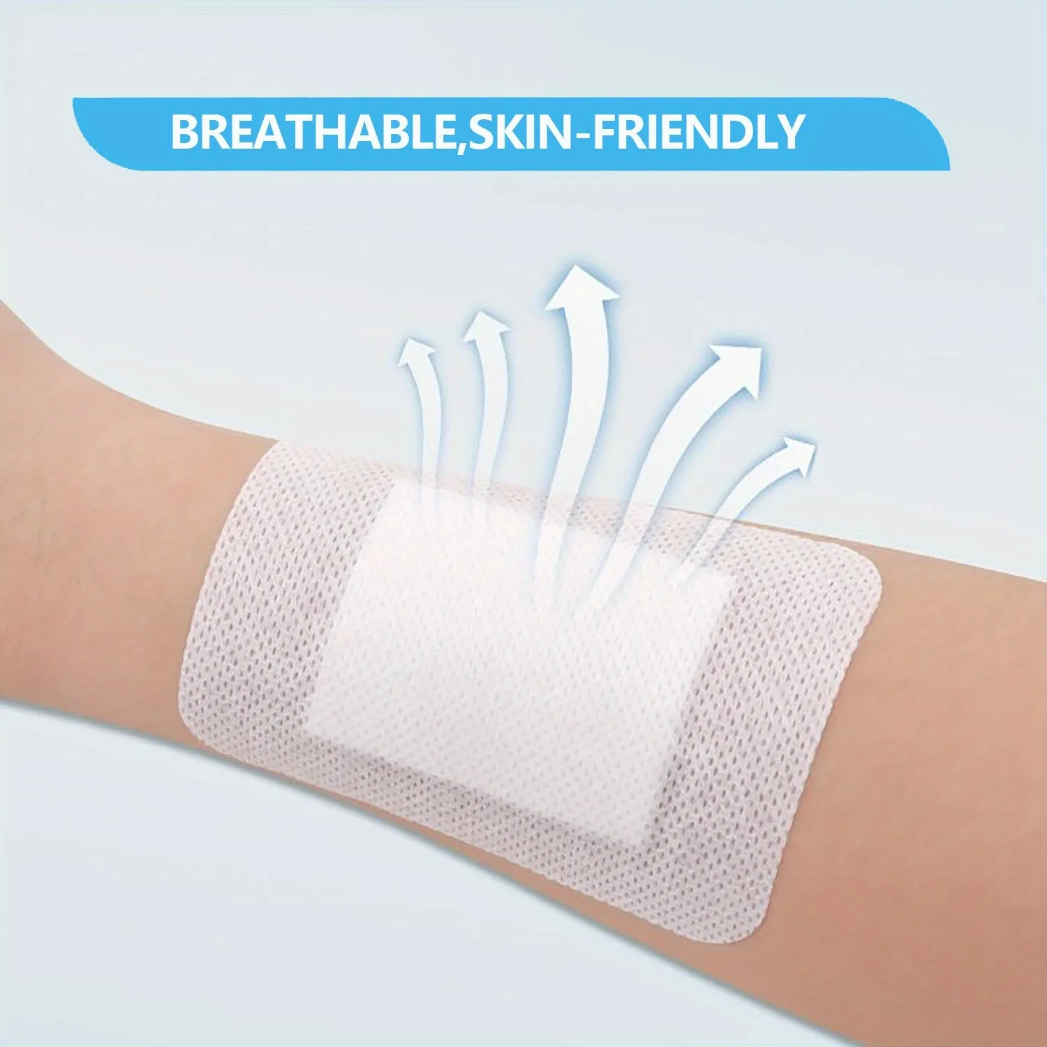 20PCS LatexFree SelfAdhesive Wound Dressing with Breathable Gauze Pad