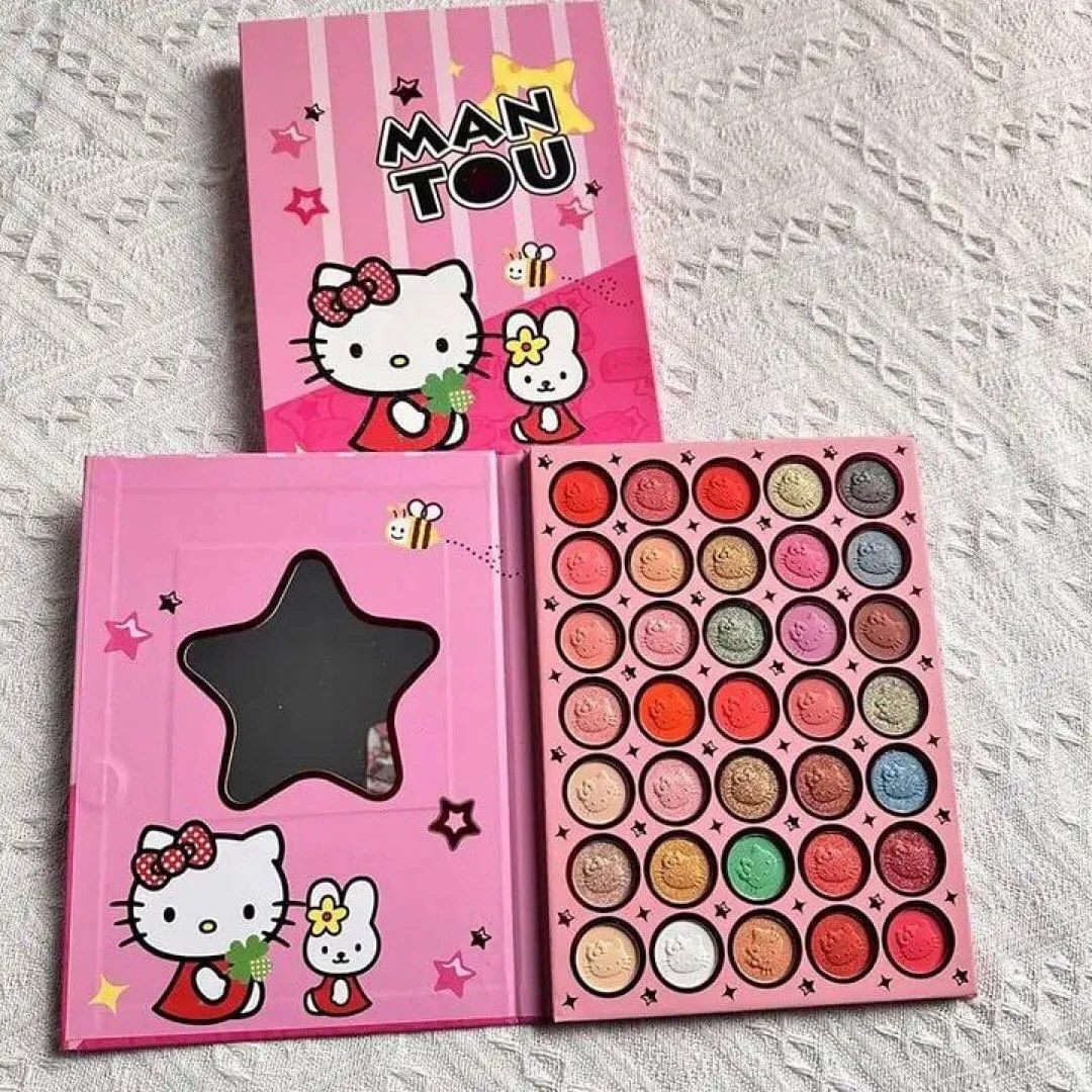 35 Color Pearlescent Matte Eye Shadow Palette with Makeup Mirror