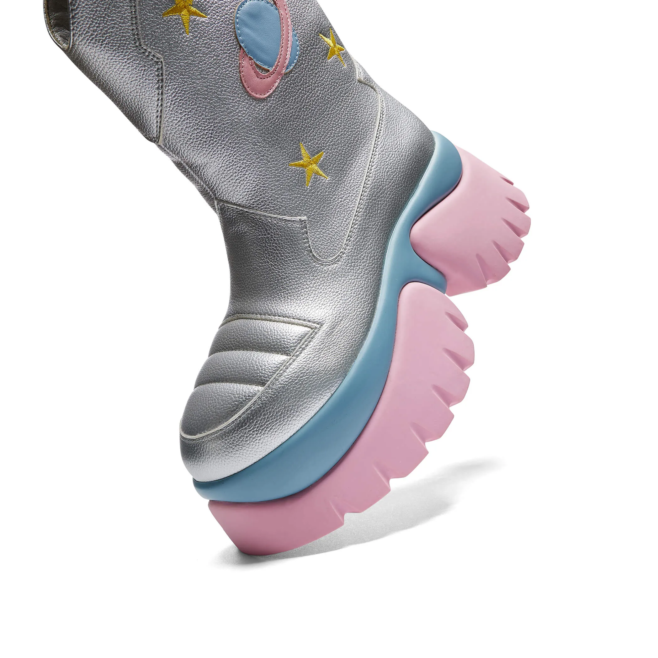 A Fairytale Galaxy Space Boots - Silver