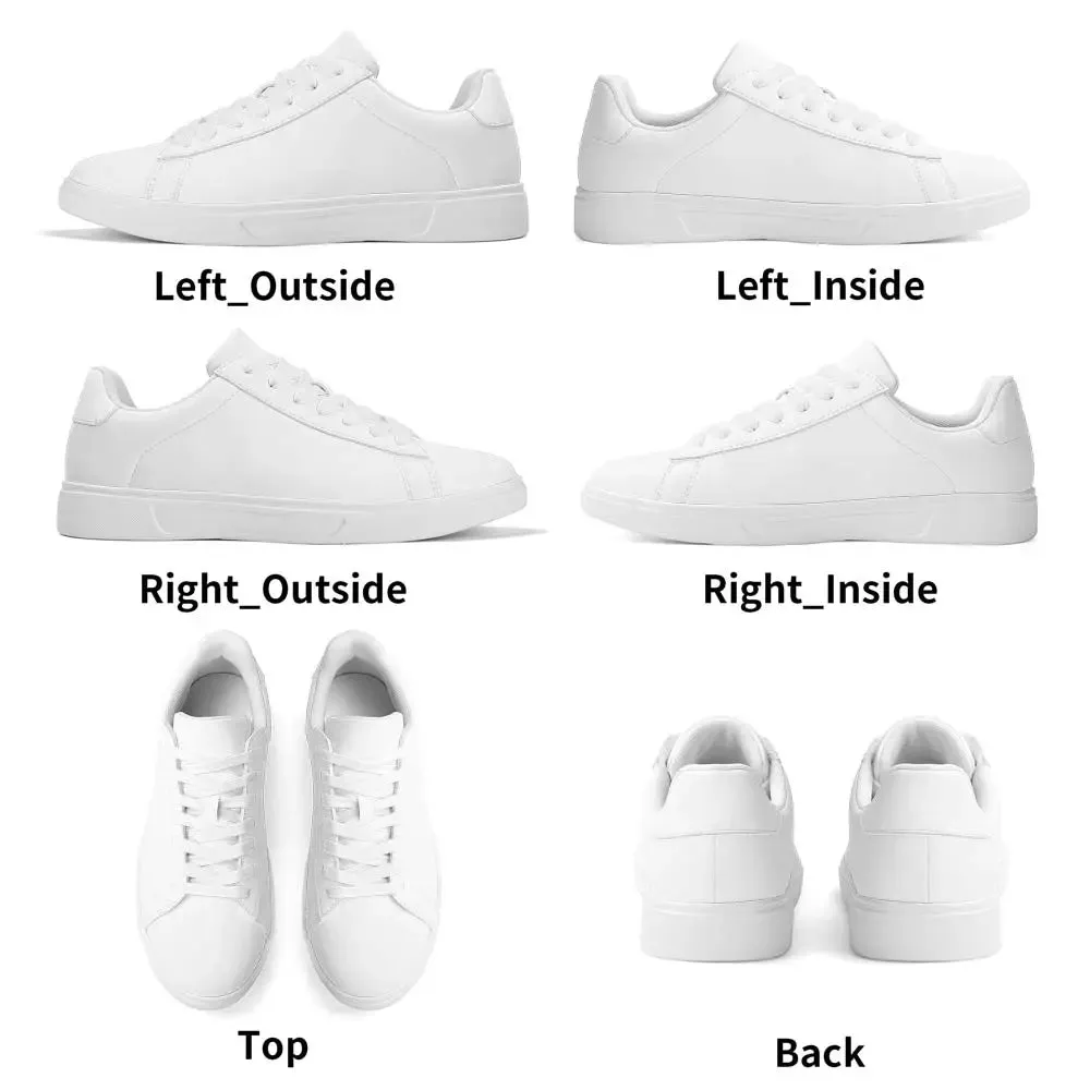 Adult Lightweight Brand Low Top Leather Skateboard Shoes WIth Personalized Logo /Name