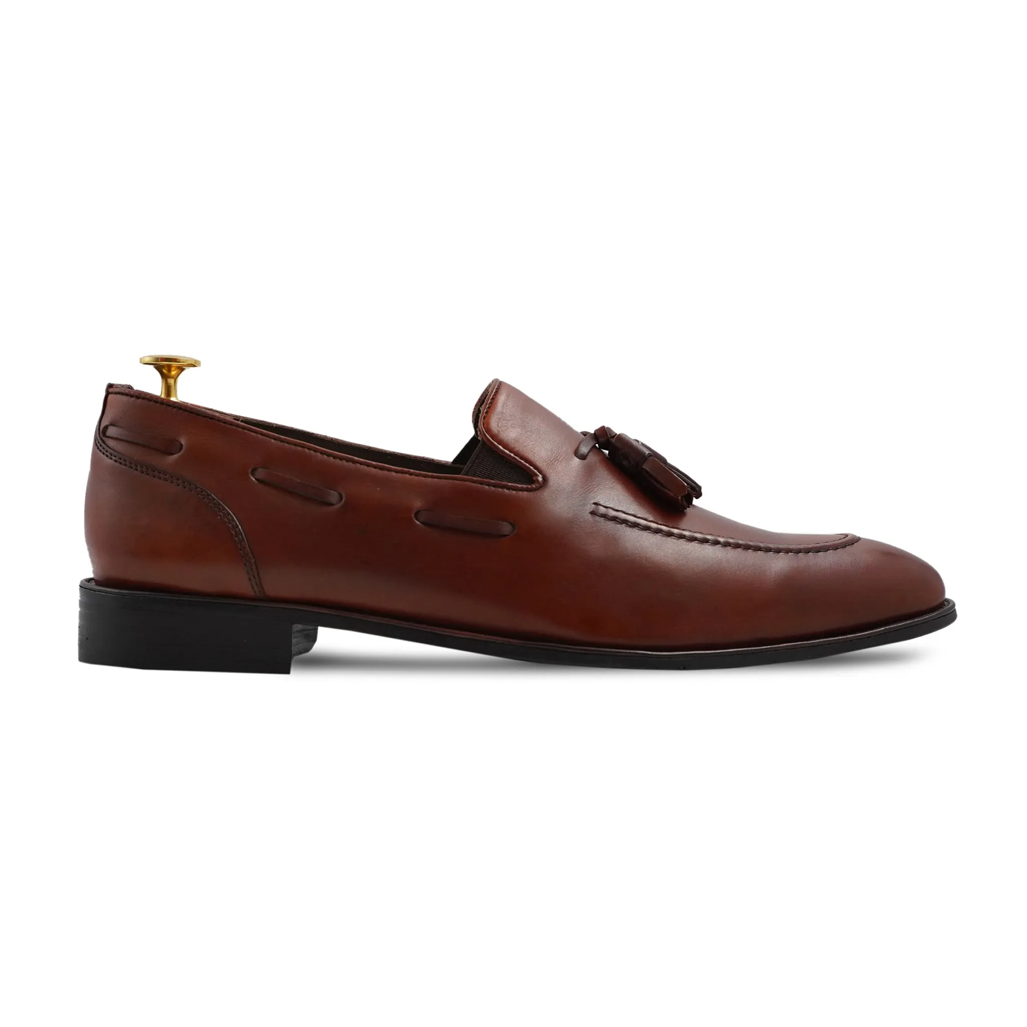 Alegria - Men's Reddish Brown Calf Leather Loafer