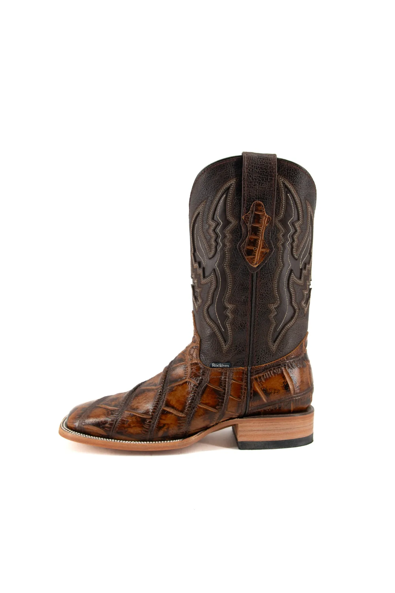 American Alligator Square Toe Cowboy Boot FINAL SALE