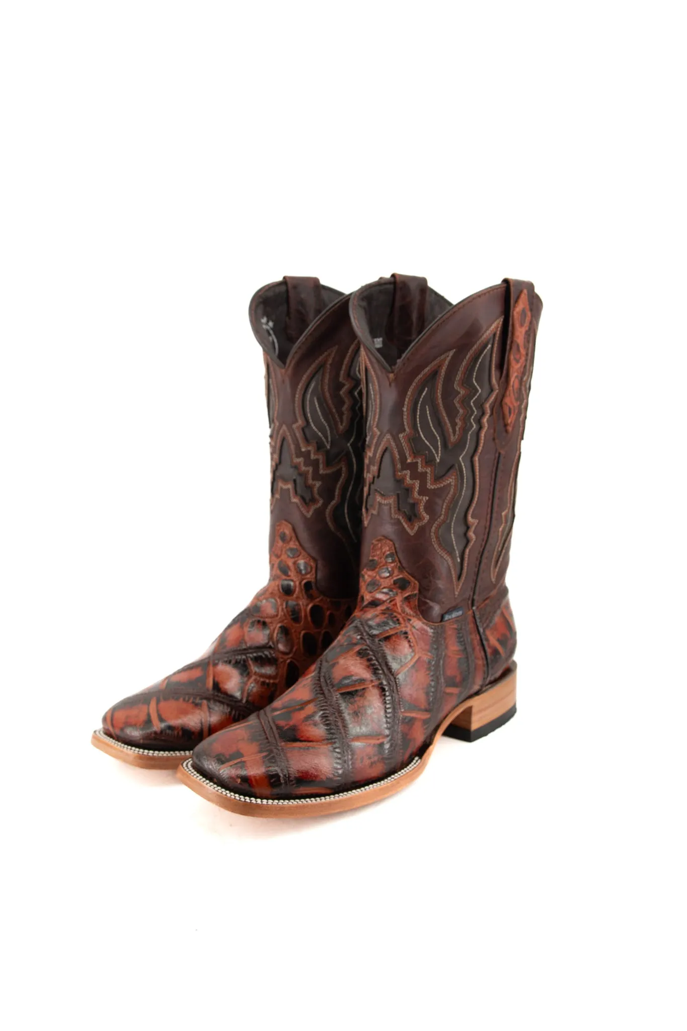 American Alligator Square Toe Cowboy Boot FINAL SALE