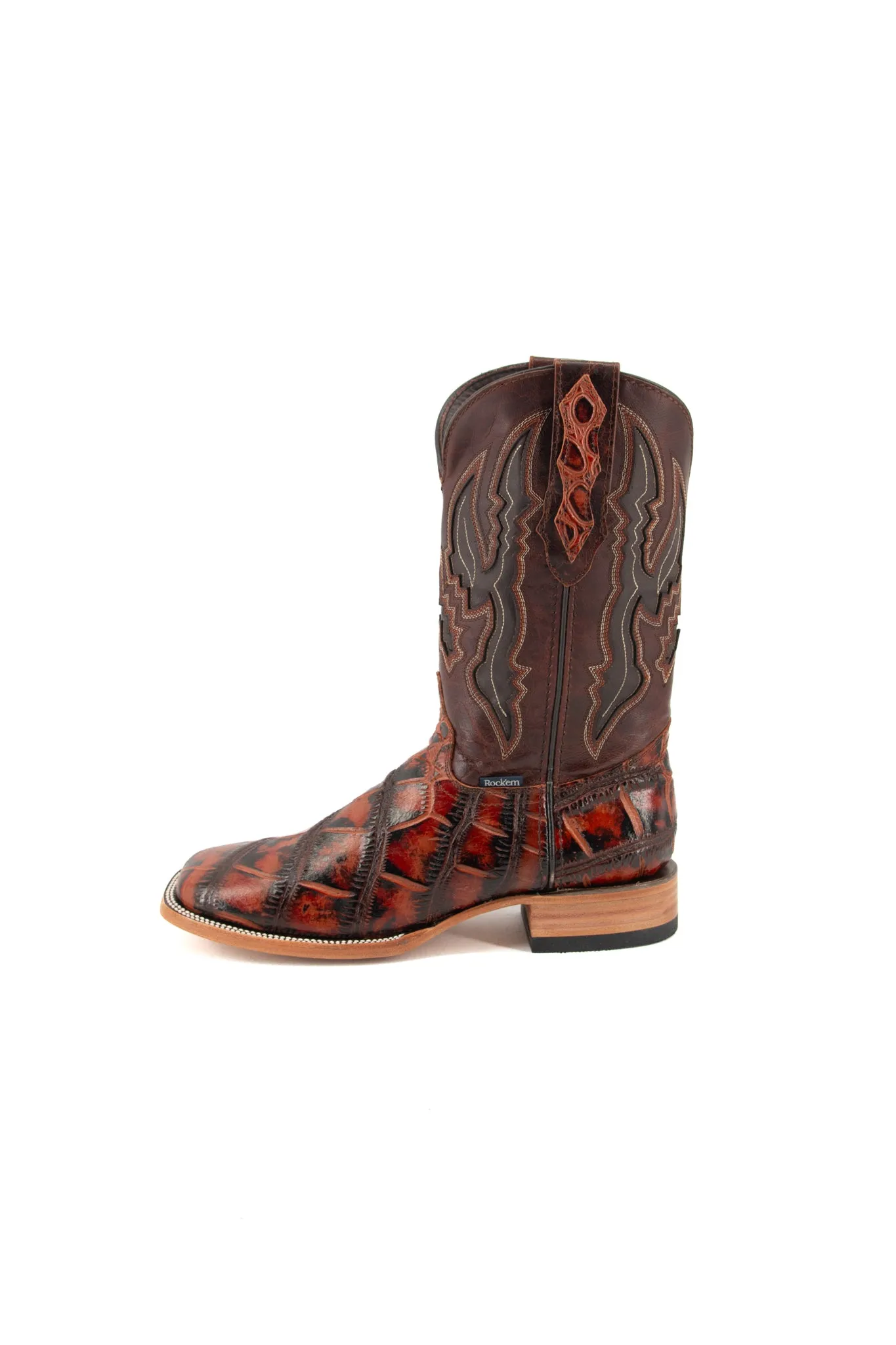 American Alligator Square Toe Cowboy Boot FINAL SALE