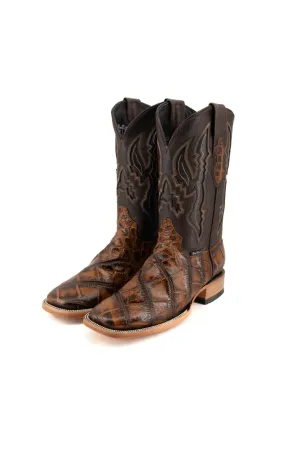 American Alligator Square Toe Cowboy Boot FINAL SALE