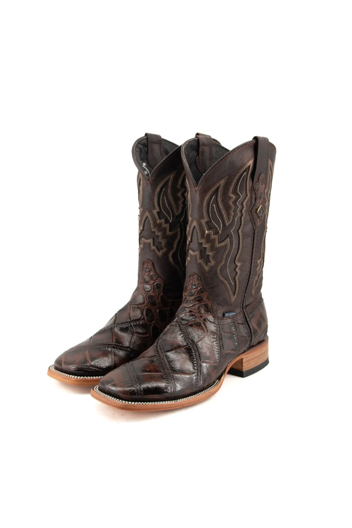 American Alligator Square Toe Cowboy Boot FINAL SALE