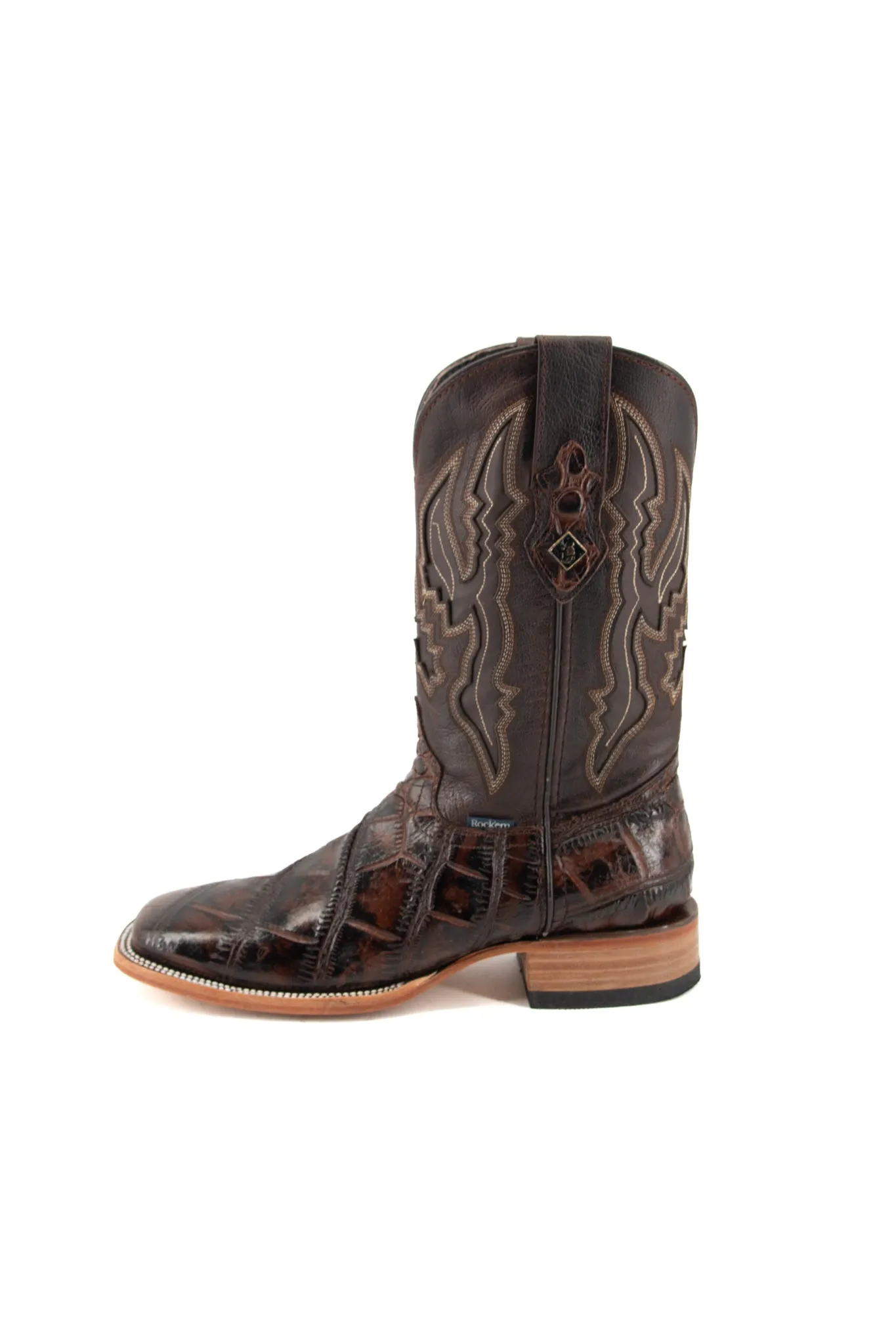 American Alligator Square Toe Cowboy Boot FINAL SALE