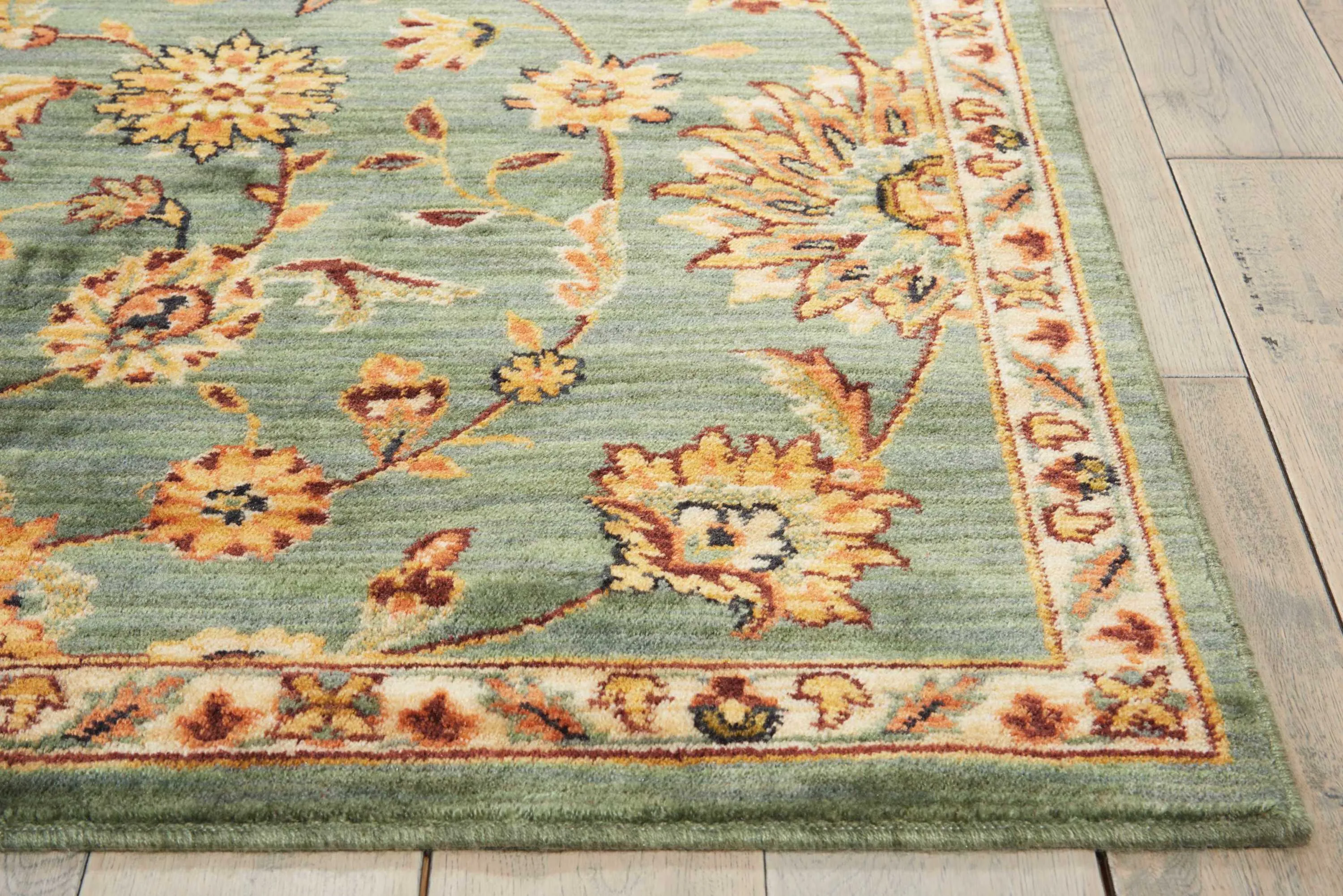 Ancient Times Teal Rug