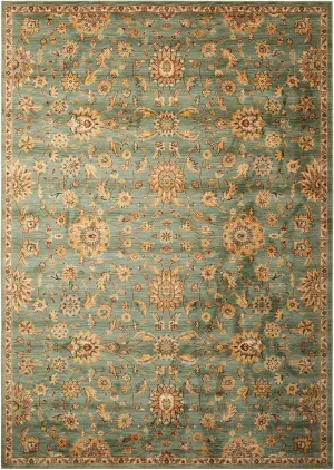 Ancient Times Teal Rug