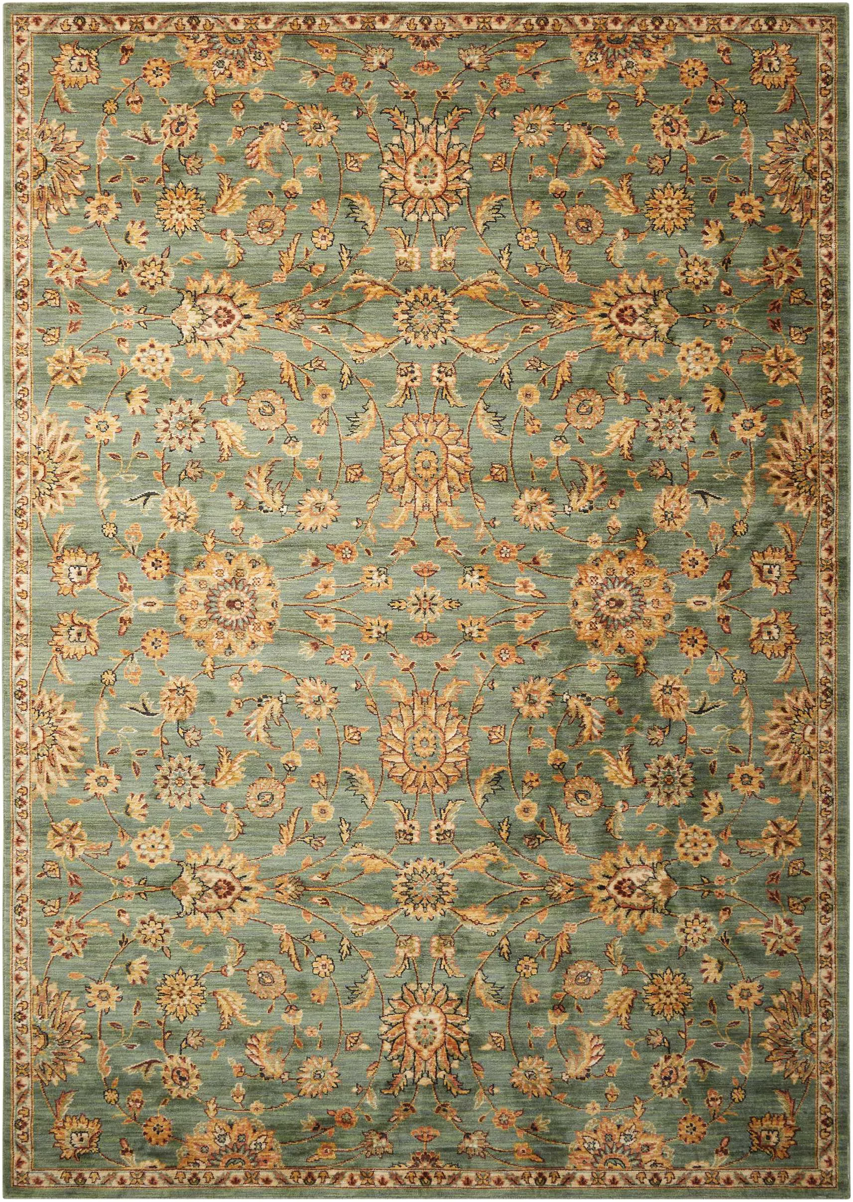 Ancient Times Teal Rug