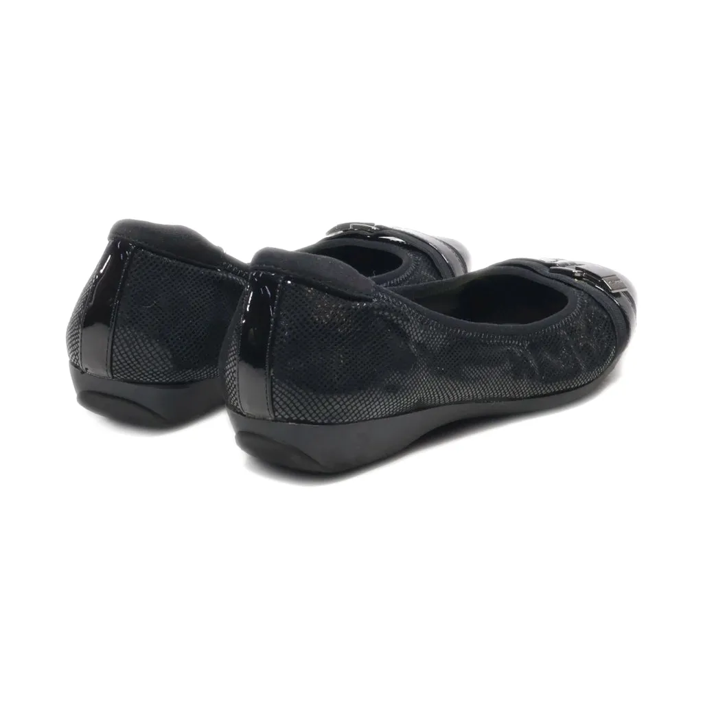 Anne Klein Sport Ballerinas Leather Black Colour For Women