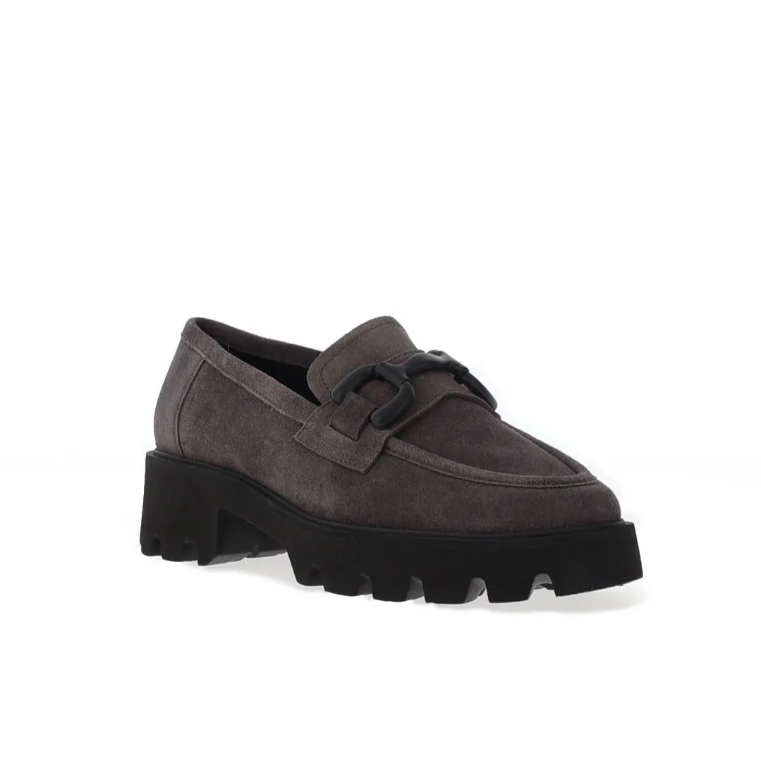 Ara Oxford Grey Suede Loafer