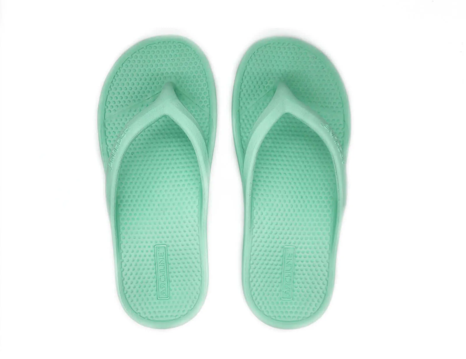 Archline Orthotic Foam Thongs Arch Support Flip Flops - Mint Green