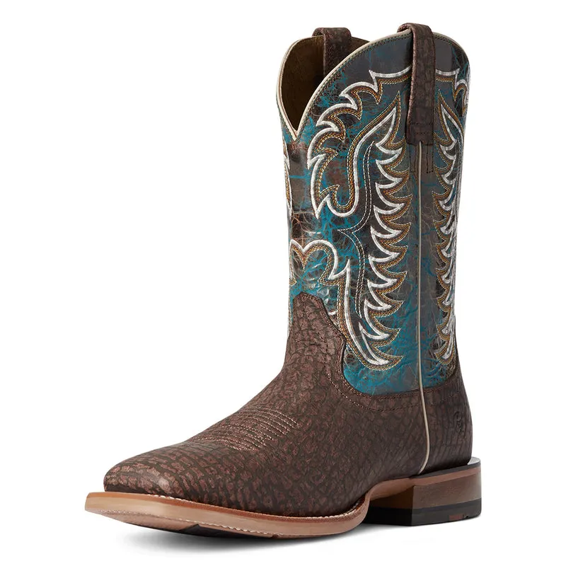 'Ariat' Men's Stinger Square Toe - Brown / Blue