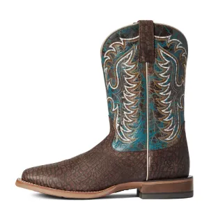 'Ariat' Men's Stinger Square Toe - Brown / Blue