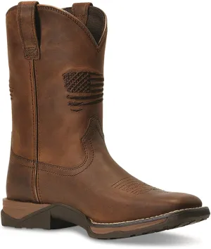 Ariat Youth Anthem Patriot Western Boot (Little Kid/Big Kid), Distressed Brown