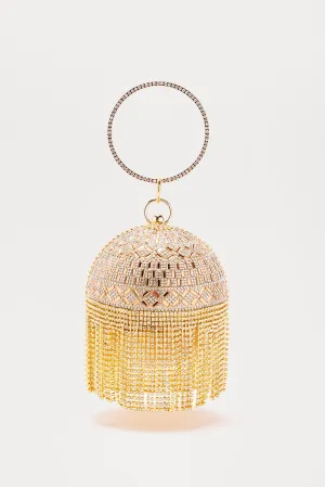 Ball Drop Clutch - Gold