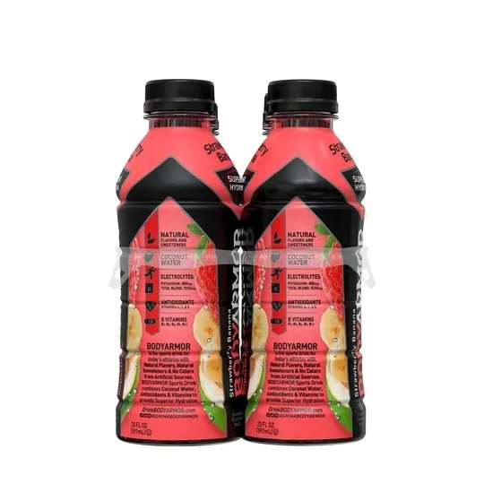 BODYARMOR Sports Drink Strawberry Banana, 20 fl oz, 6 Pack