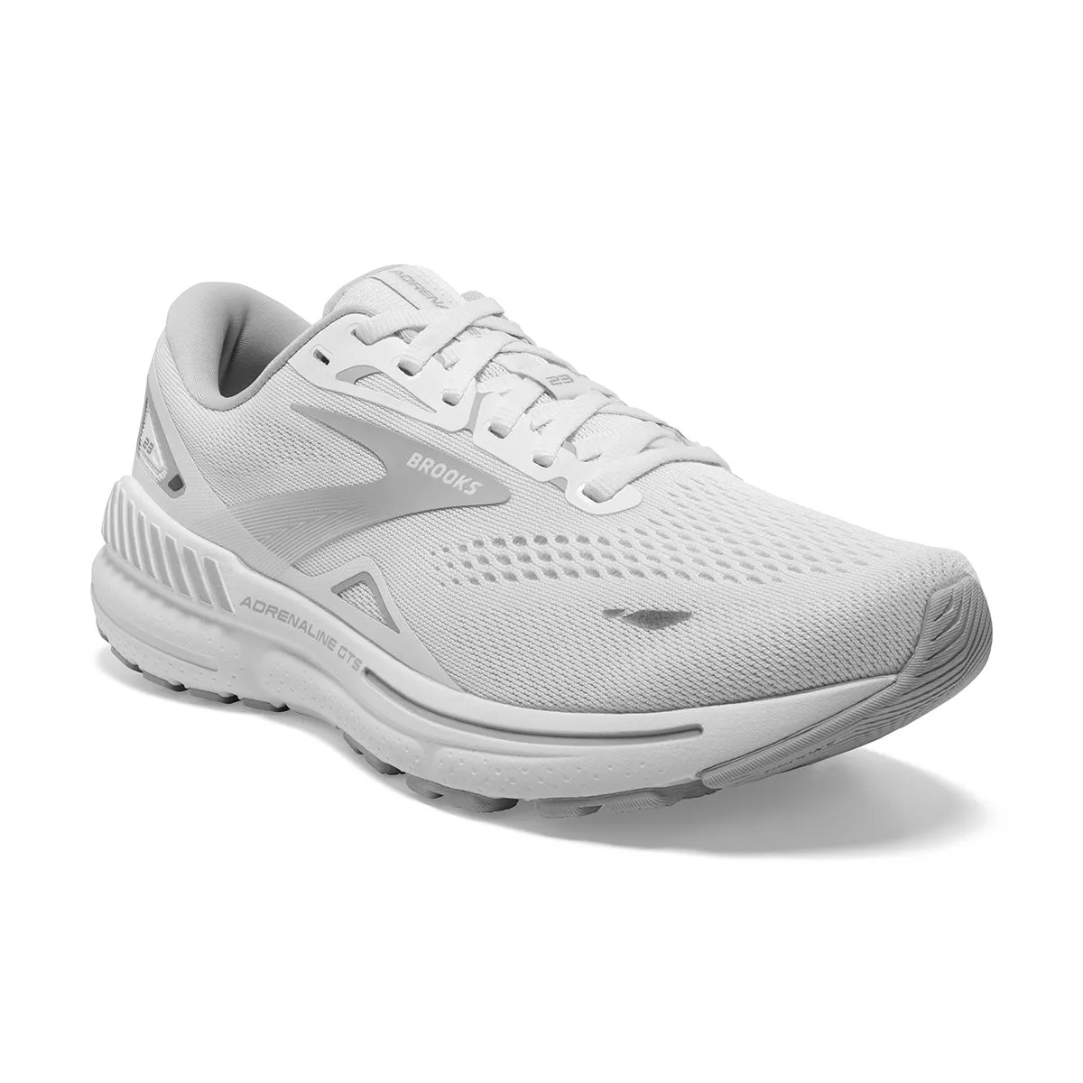 Brooks Adrenaline GTS 23 Womens | White/oyster/silver