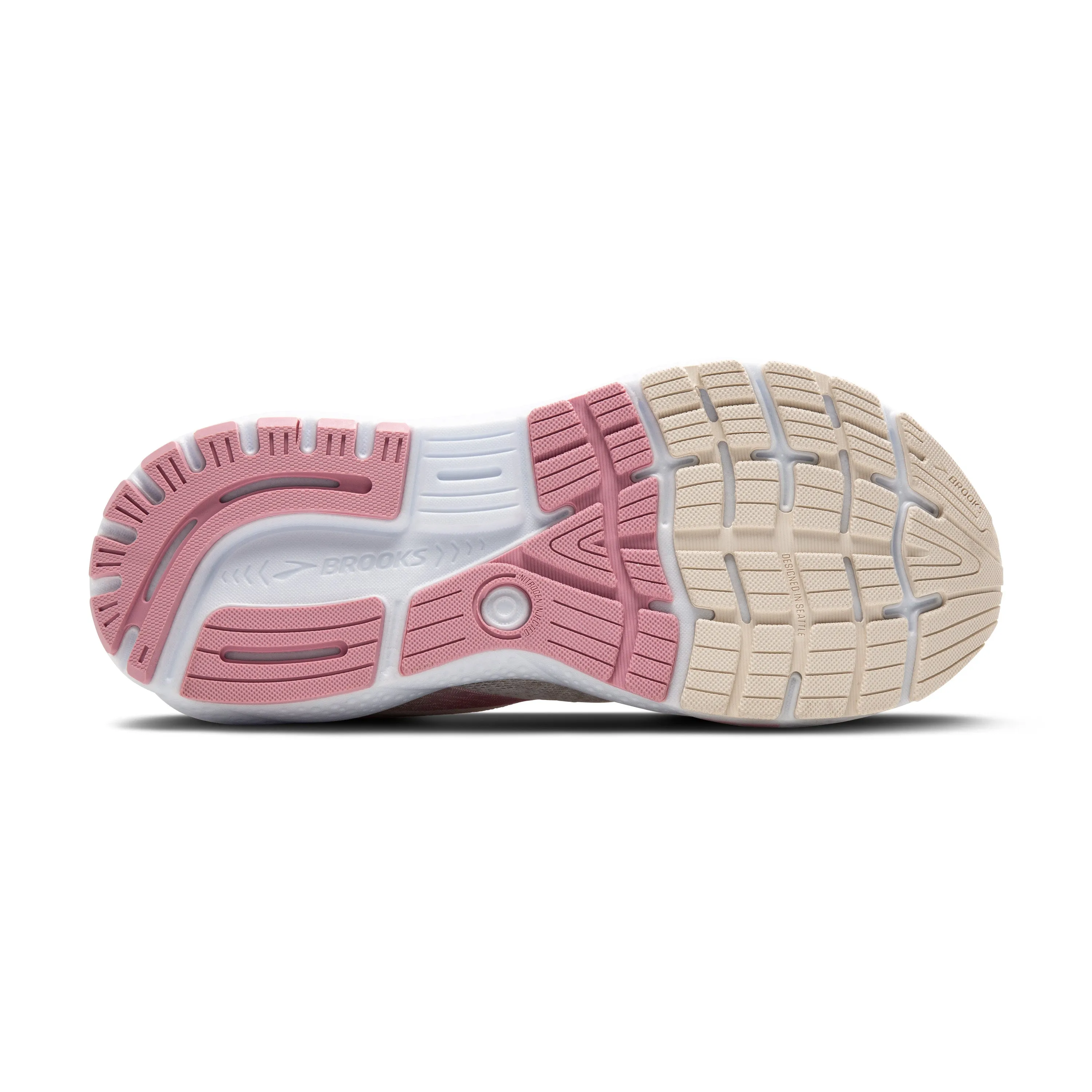 Brooks Womens Trainer Ghost 16 Coconut/Zephyr/White