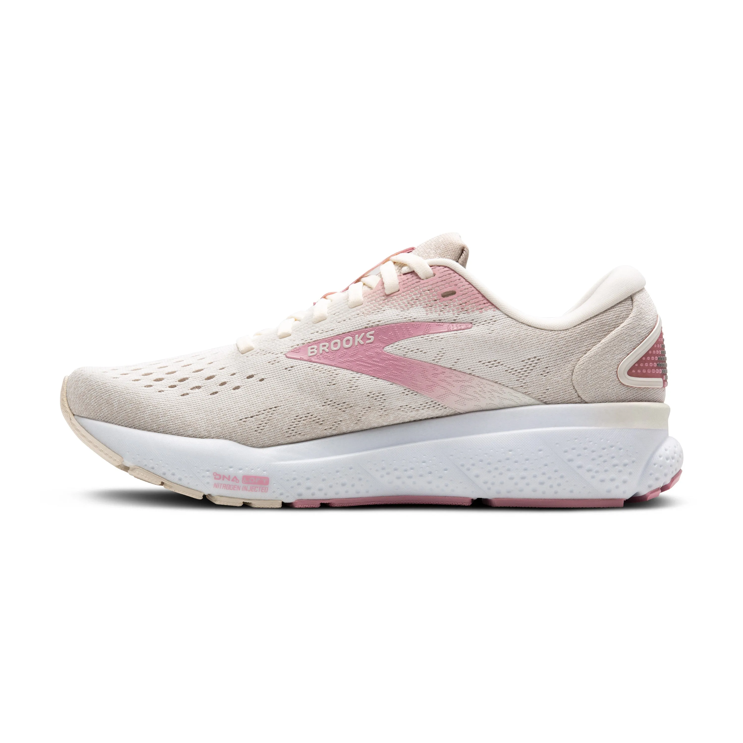 Brooks Womens Trainer Ghost 16 Coconut/Zephyr/White