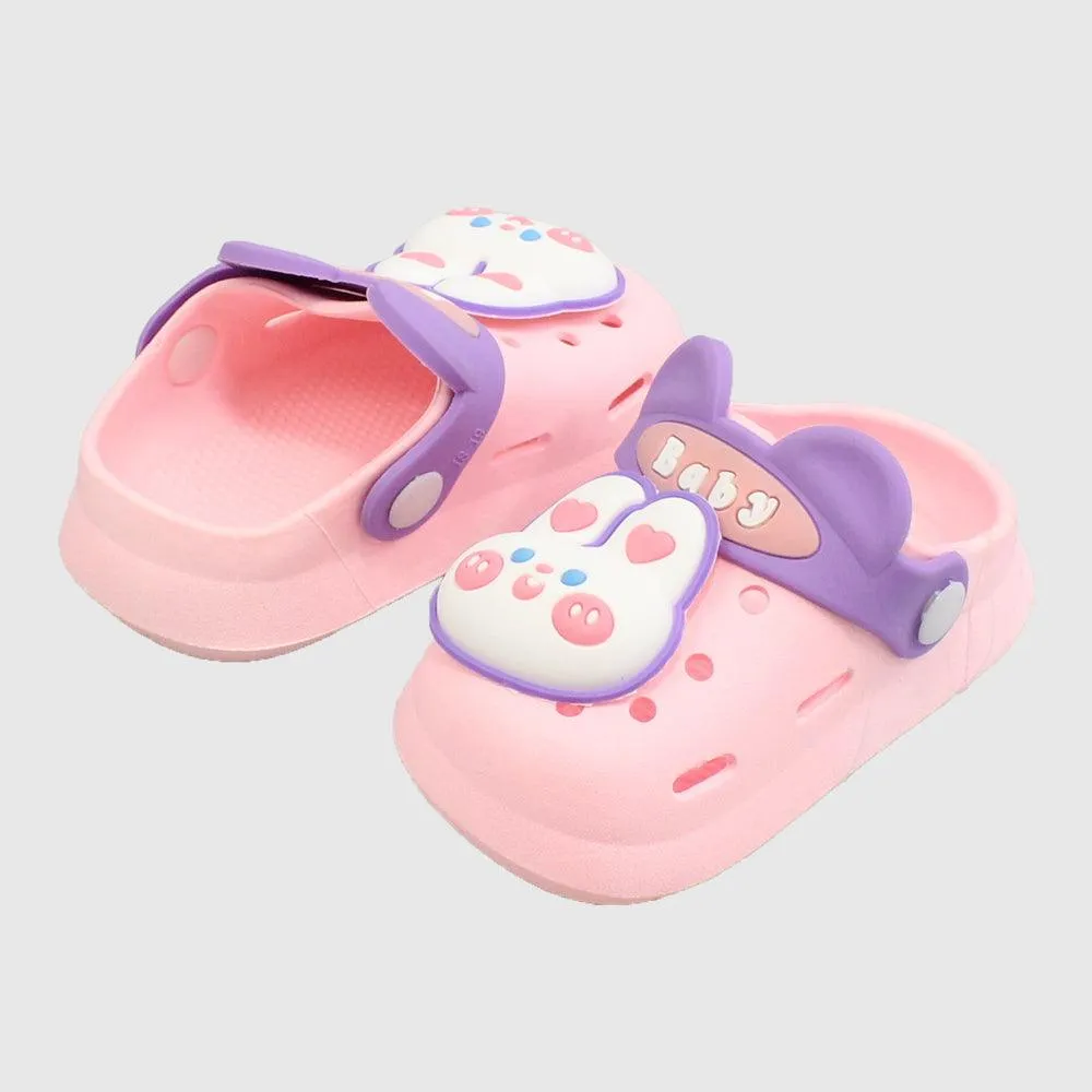 Bunny Head Baby Girls' Clogs Slippers