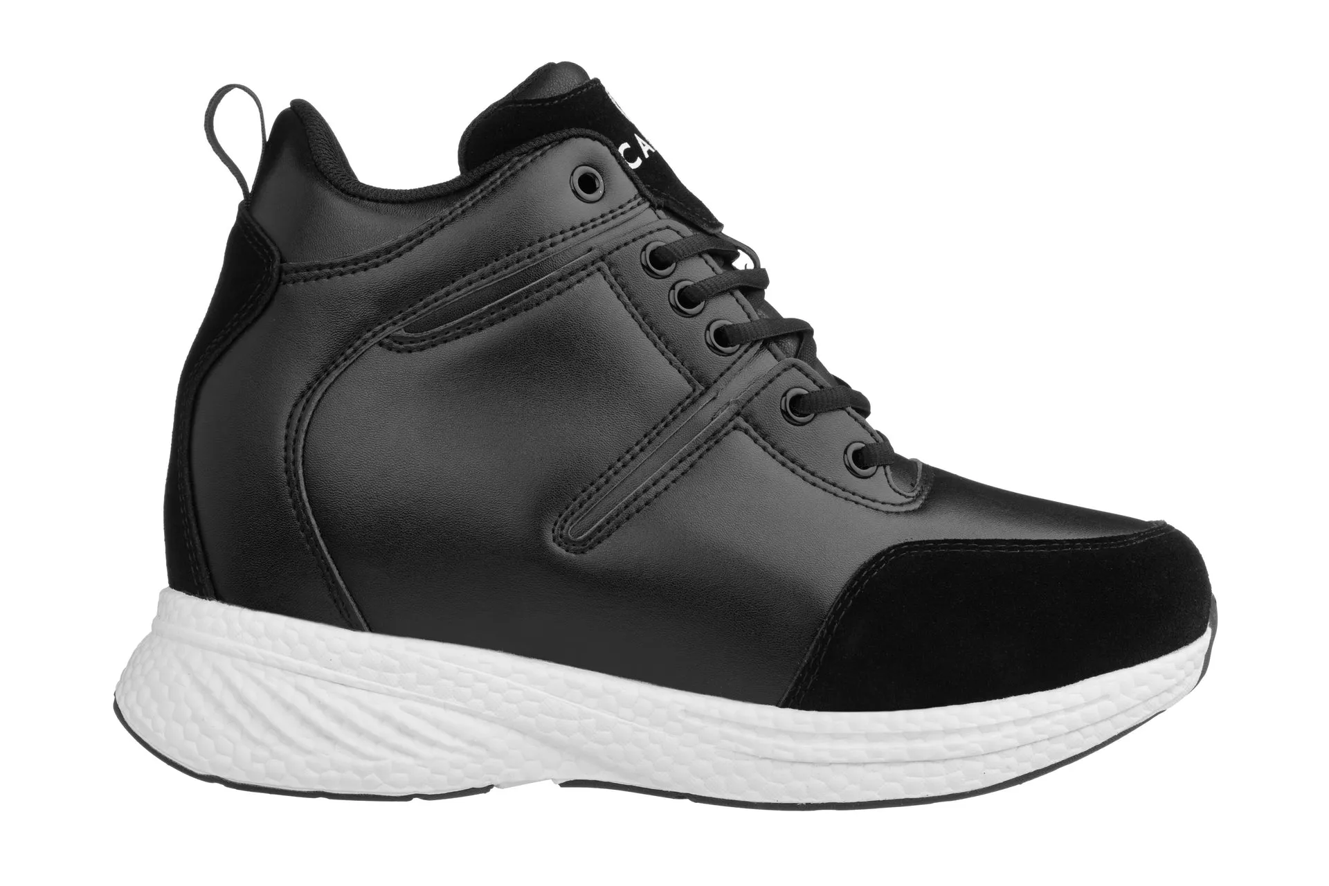 CALTO - S22818 - 3.6 Inches Taller (Black) - High - Top Sneakers