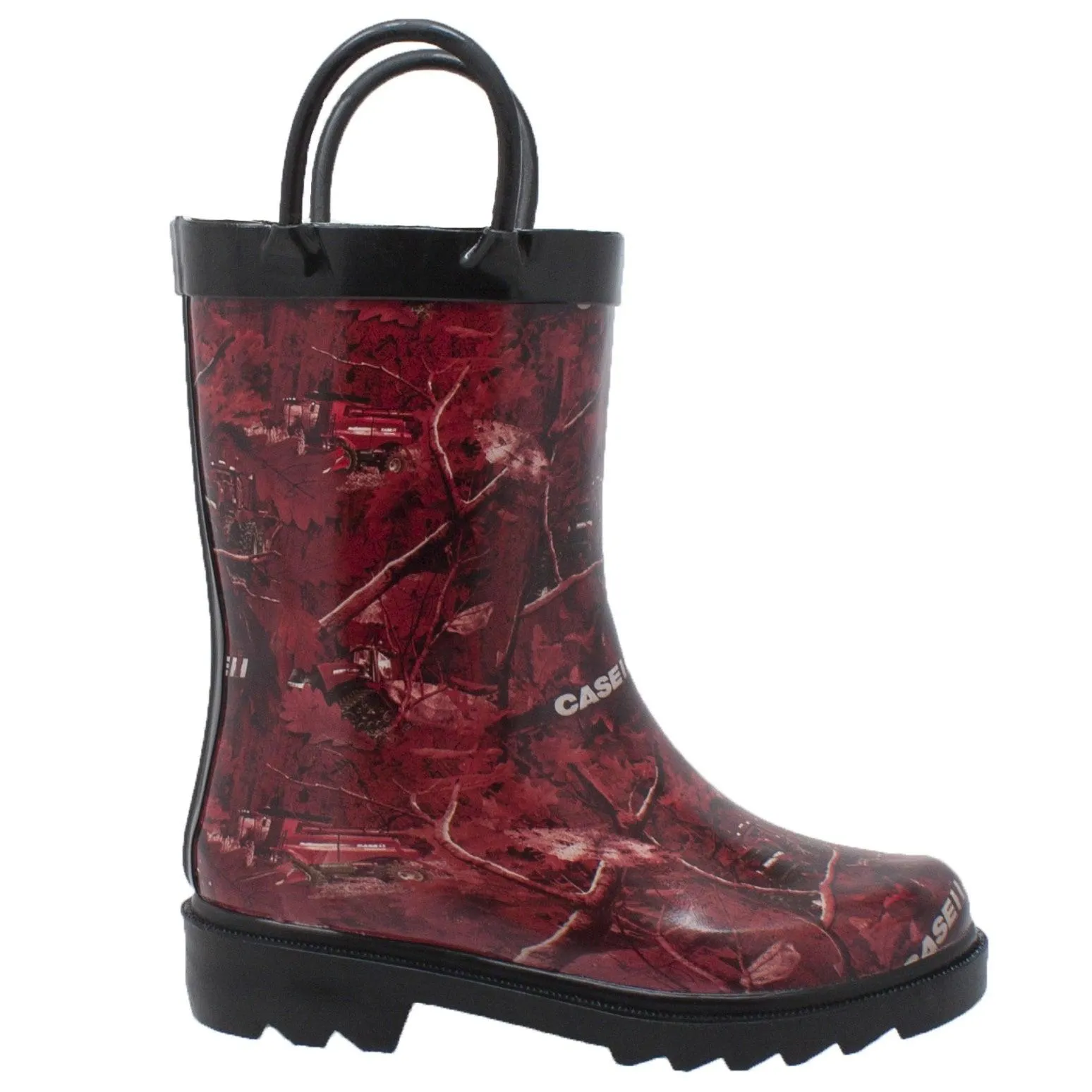 Case IH Toddler's Camo Rubber Boot Red