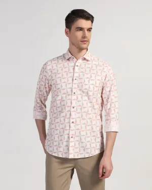 Casual Beige Printed Shirt - Darwin