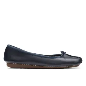 Clarks Freckle Ice Navy Leather