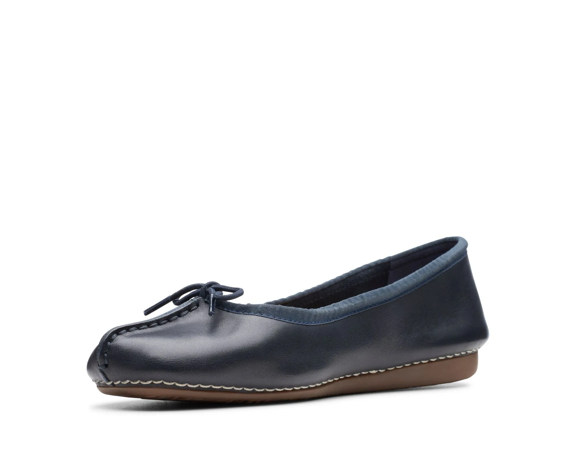 Clarks Freckle Ice Navy Leather