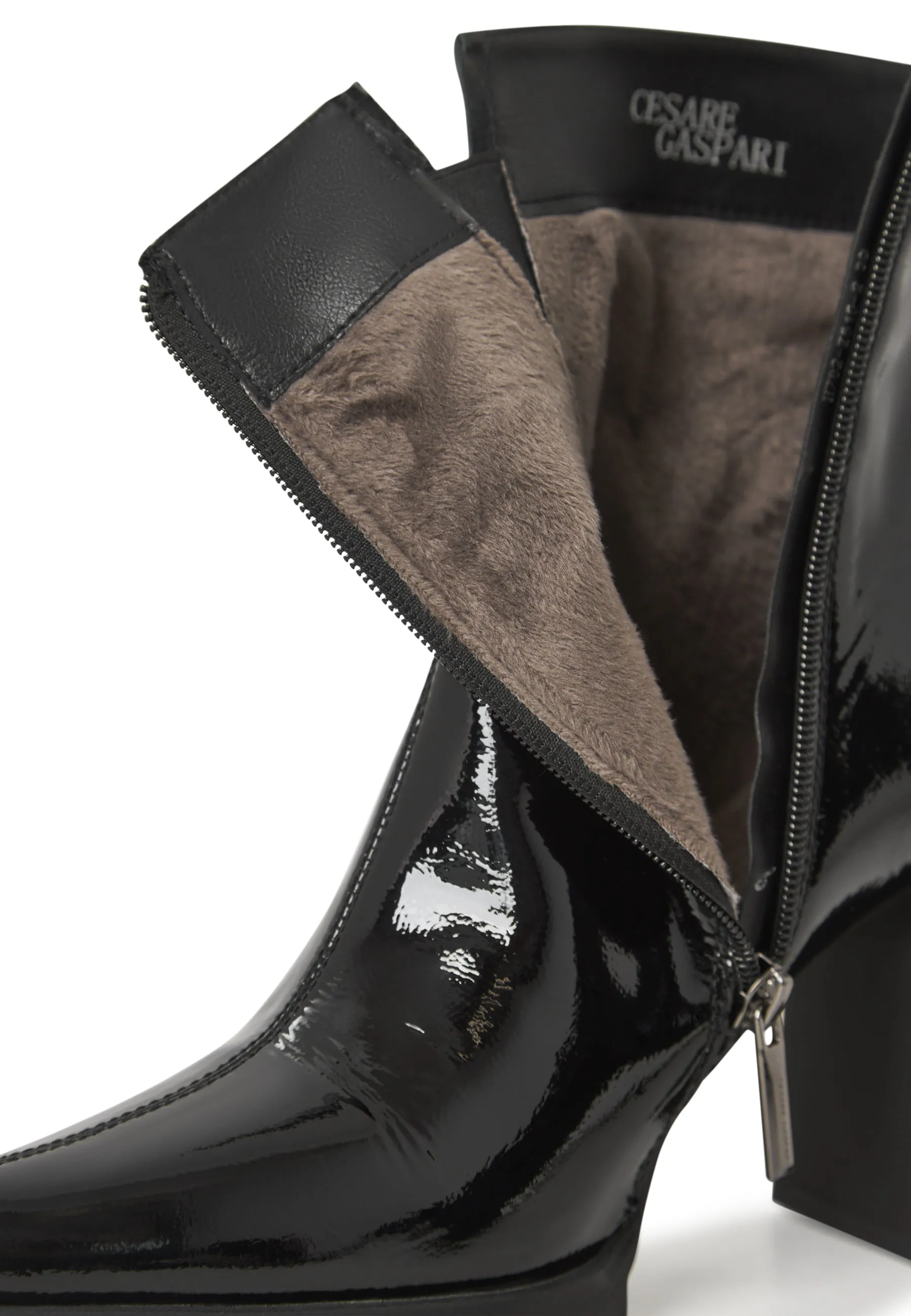 Classic Ankle Boots - Black Patent