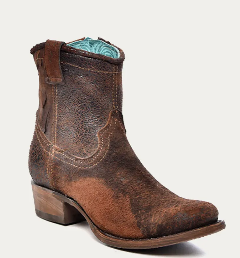 CORRAL LADIES TAN ANKLE BOOTS STYLE C1064