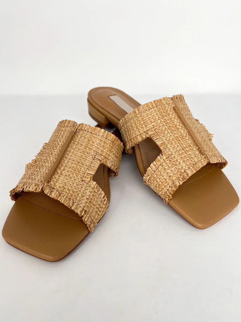 Dahlia Raffia Slide