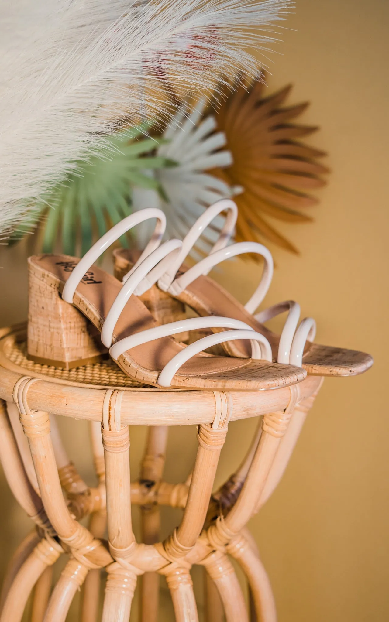 Dreamy Heeled Sandal in Ivory