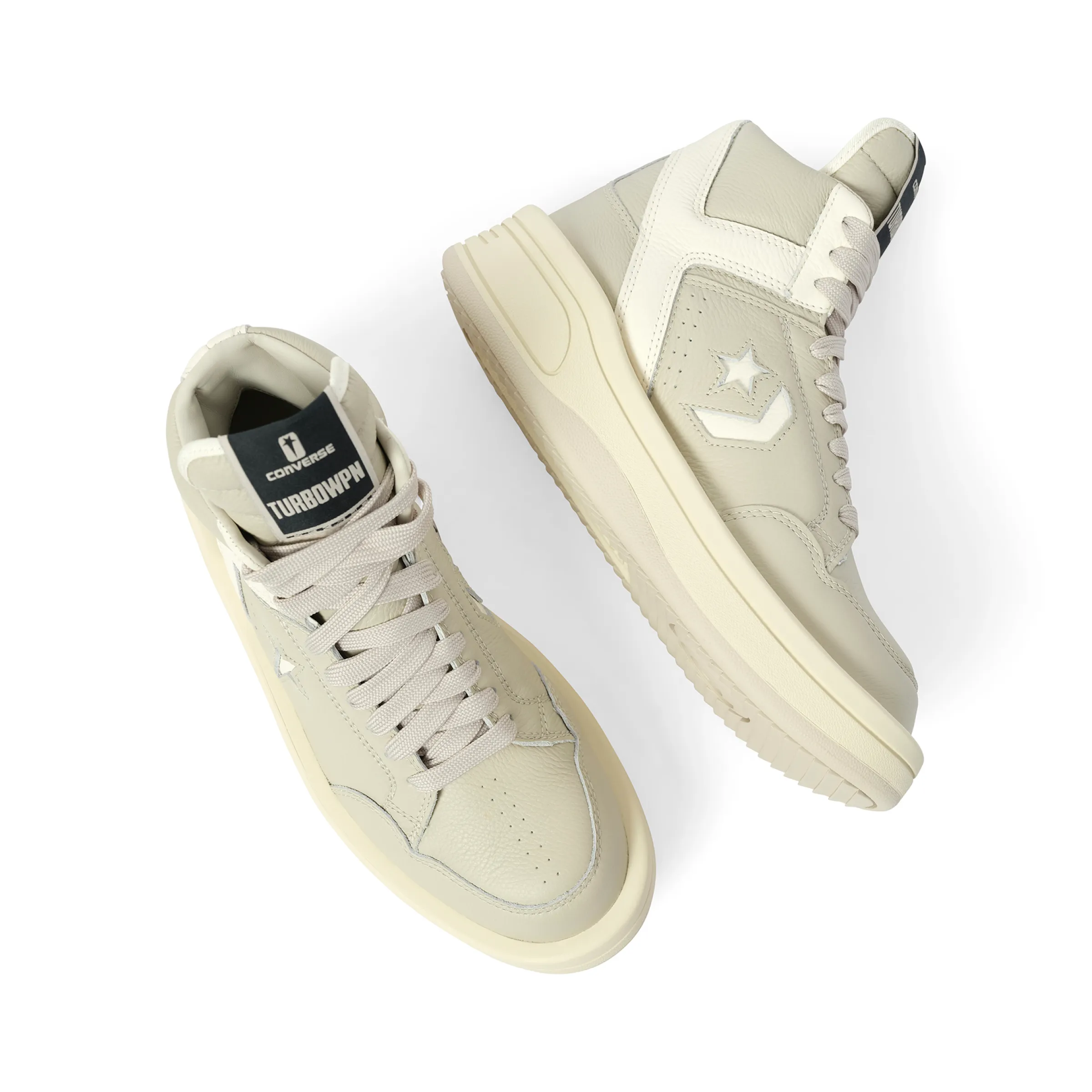 DRKSHDW x Converse TURBOWPN in Oyster/White