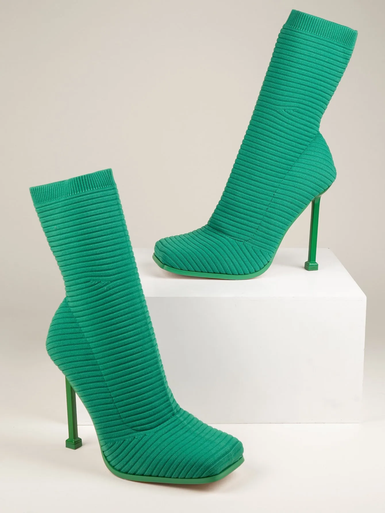 Fashion Casual Stiletto Heel Sock Booties