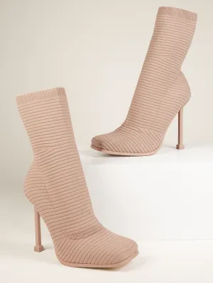 Fashion Casual Stiletto Heel Sock Booties