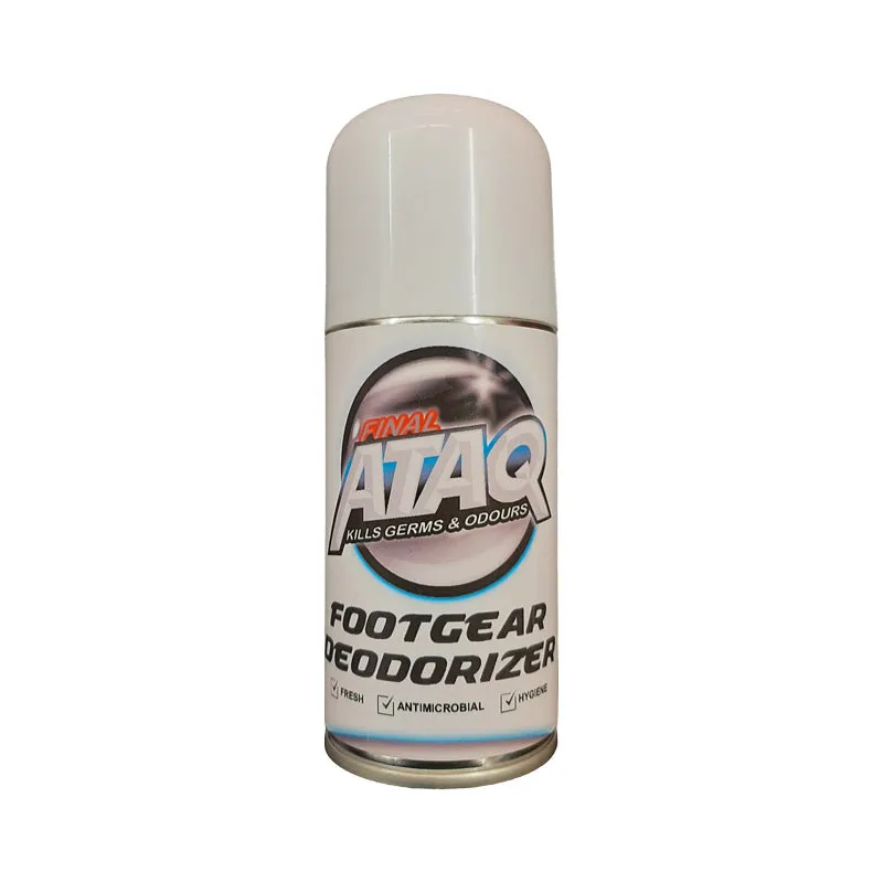 FINAL ATAQ Footgear Deodoriser Shoe Sanitiser Disinfectant Spray 125ml