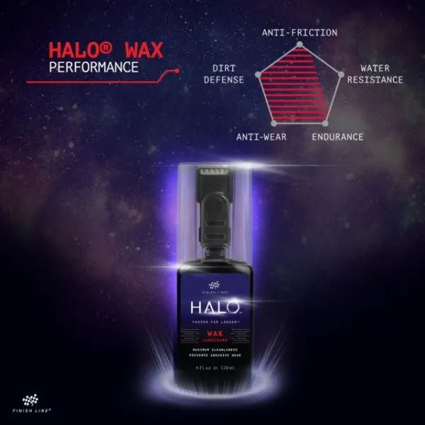 Finish Line Halo 4oz Wax Lubricant with Smart Luber