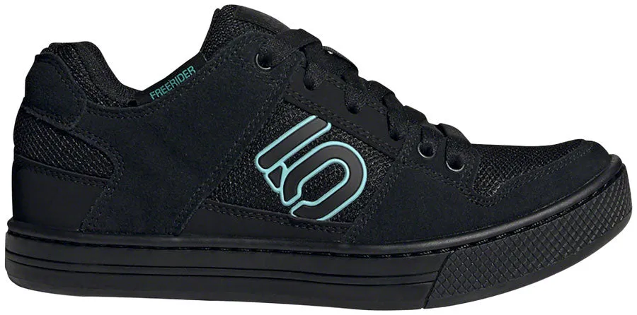 Five Ten Freerider Flat Shoe  -  Women's, Core Black / Acid Mint / Core Black