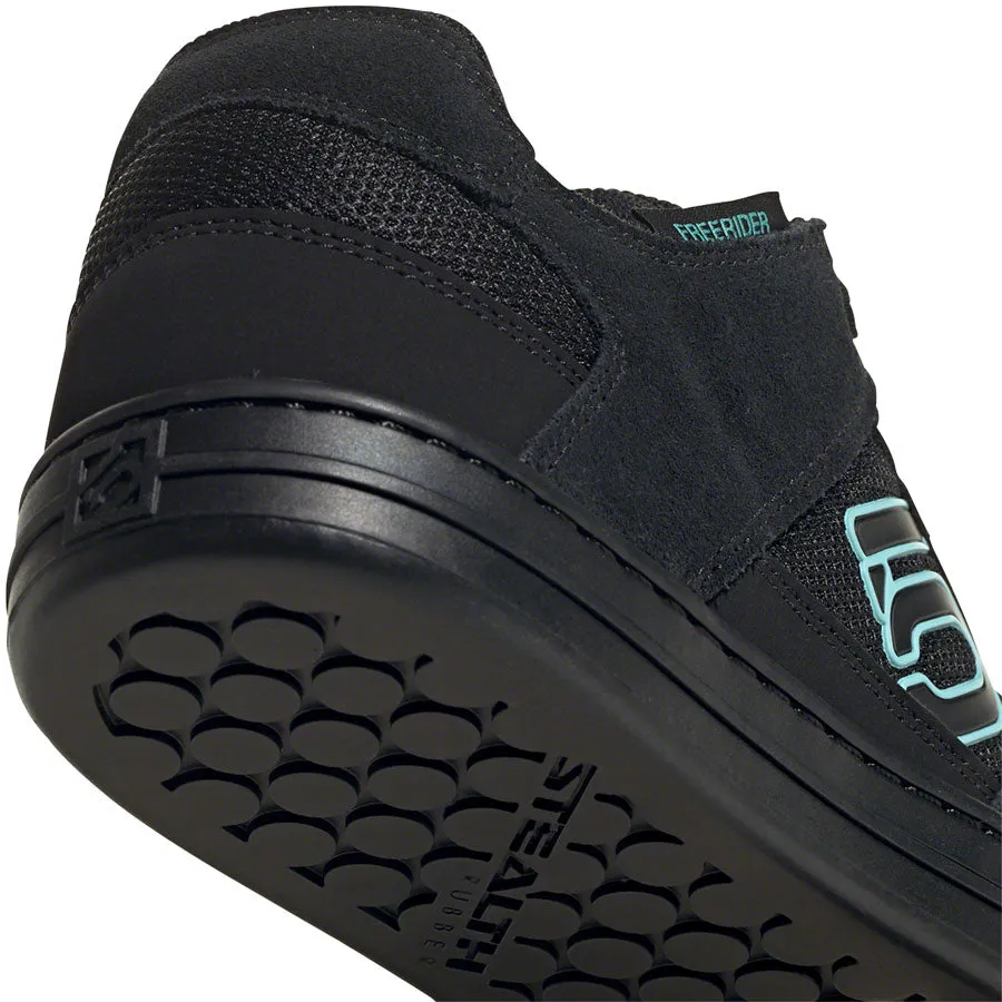 Five Ten Freerider Flat Shoe  -  Women's, Core Black / Acid Mint / Core Black