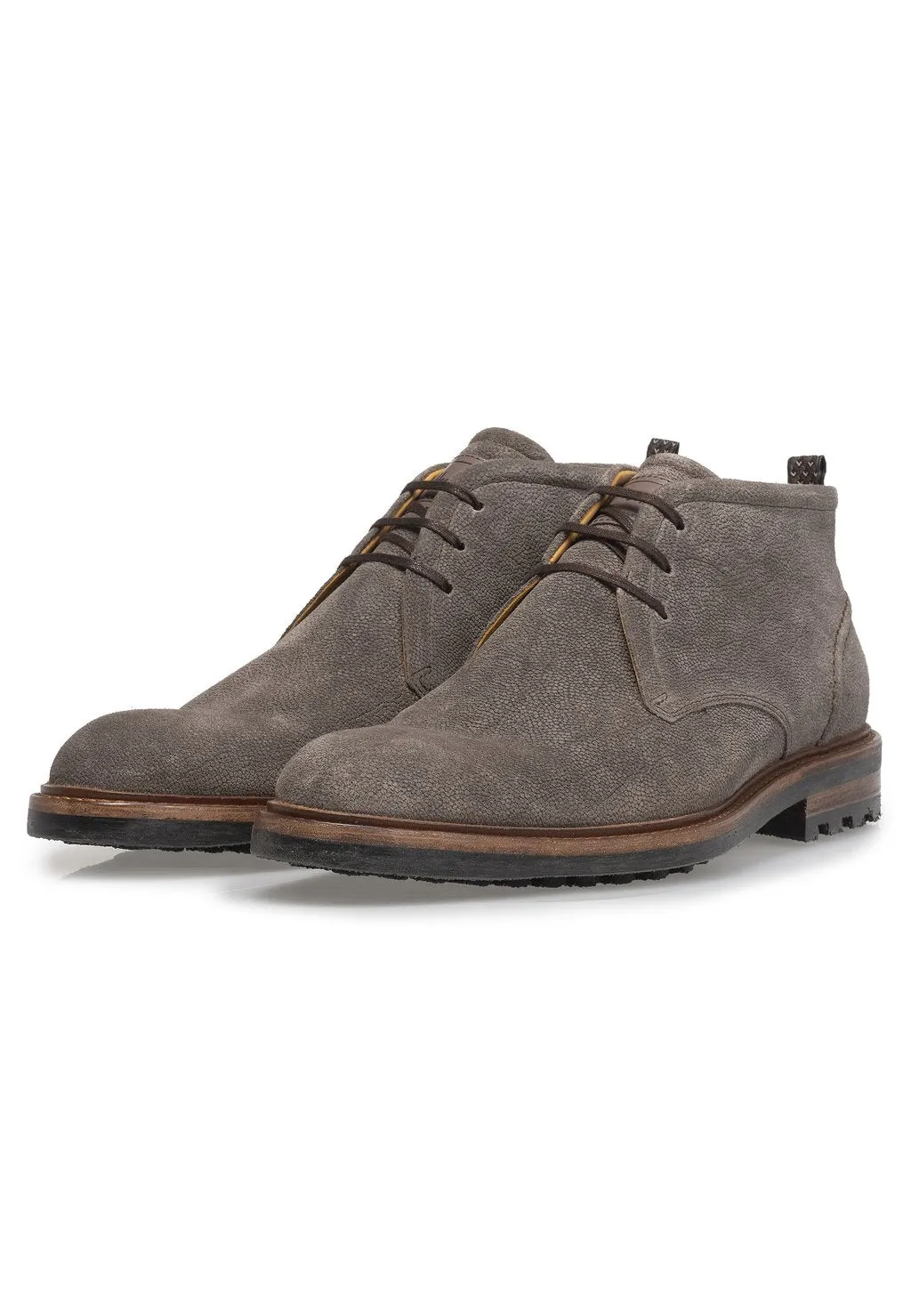 Floris van Bommel lace-up boots, taupe